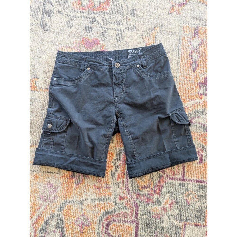 Kuhl Womens Splash Cargo Shorts Size 8 Black Hiking Mountain Culture Travel - Picture 5 of 13